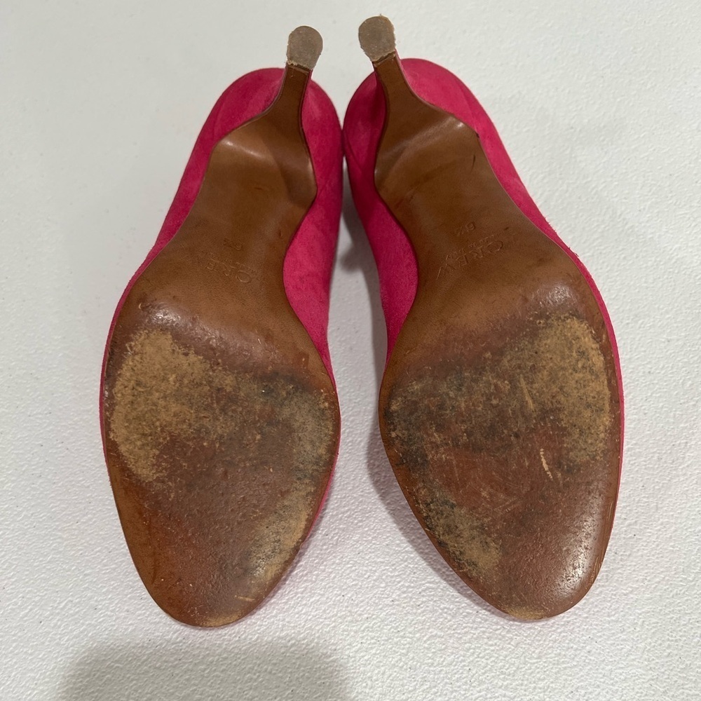 J.Crew Mona Pumps Italian Leather/Suede Excellent 6.5 wildberry - Picture 4 of 9